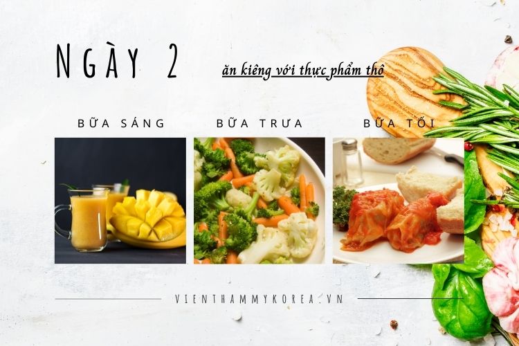 Thực đơn ăn thô cho người lớn như thế nào hợp lý?