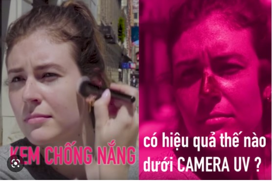 Cách test kem chống nắng dưới uv camera