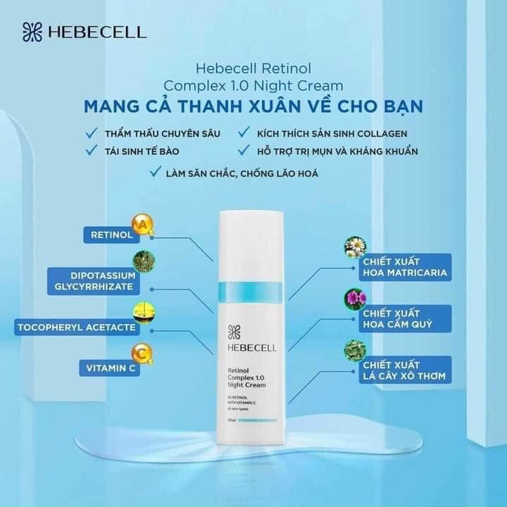 Kem dưỡng Hebecell Retinol có tốt không?