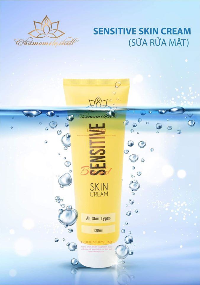 Sữa rửa mặt tinh chất nghệ Sensitive Chamomileskill