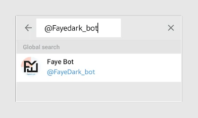 Tìm kiếm @fayedark_bot Trên telegram